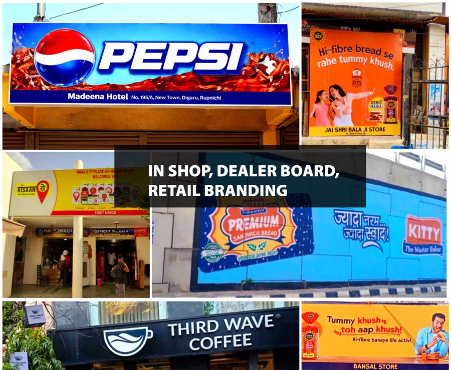 Retail branding activation by Majencio